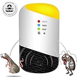 ネズミ 駆除 超音波 ねずみ、害虫 駆除機、撃退器 5種類超音波 電磁波 ねずみ駆除 ゴキブリ/蚊/クモなどの害虫に対策 退治 日本語説明書