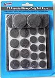 27 Assorted自己粘着家具フェルトパッドHeavy Duty家具プロテクター保護床マジック簡単Fuzzy Mover Adhesive BackingキッチンリビングルームホームHardwoo