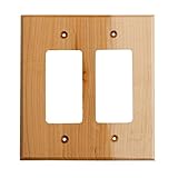 Sierra Lifestyles Traditional Switch Plate, 2 Rocker, Rustic Switch Plate Hickory by Sierra Lifestyl