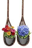 BETONG SAKAI Garden Decorative Bamboo Woven Hanging Flower Plant Pot (1 piece - Not include plant an