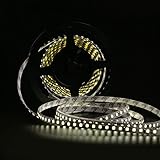 LEDMO LED Strip Lights,DC12V LED Light Strips,300LEDs,Daylight White 6000K, Non-Waterproof,16.4Ft [並