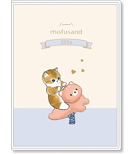 Amazon.co.jp: サンスター文具 mofusand 2025年 手帳 月間 A6