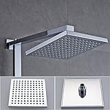Rovate浴室Luxury雨ミキサーシャワーコンボセット降雨シャワーヘッドシステム光沢クロム NVT872