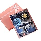 Liebeye 赤ちゃんヘアクリップ　少女　赤ちゃん　かわいい　ちょう結び　花　ヘッドホン　ヘアアクセサリー　10 Pcs 04＃ネイビー