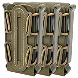 MILQUEST マガジンポーチ マグポーチ 『ガスハンドガン MP5 MP7対応』 MOLLE ベルト 両方対応 ハンドガン用 サバゲー ソフトシェル スコーピオンタイプ (タン3個セット)