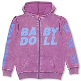 ベビードール 斜めロゴセットアップ ジップパーカー 大人 男女兼用 L パープル