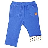 ミキハウス ホットビスケッツ(MIKIHOUSE HOT BISCUITS) ビーンズくん・ストレッチパンツ (120cm) 120cm ブルー