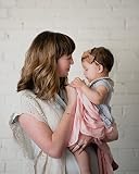 Milk Snob Over-sized Muslin Swaddle Blanket Pink Rose Quartz by Milk Snob