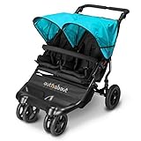 Out n About Little Nipper Double Stroller Marine Blue by Little Nipper Double