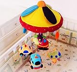 赤ちゃんミュージカルモバイルおもちゃ、ベビー新生児ベビーベッドモバイルキャノピーPlush Toys with Musicalボックスまたはアーム
