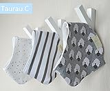 Taurau.C 三層 コットン 赤ちゃんのトライアングルよだれかけ 3枚組セット (Sheep)