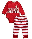 ベビー服　上下２点セット　長袖　かわいい　男女兼用　出産祝い　クリスマスプレゼント (70cm)