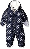 Osh Kosh Baby Girls' Heart Print Pram Suit Navy 6/9 Months [並行輸入品]