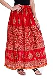 Cotton Gold Printed long Skirt for Girl/ women