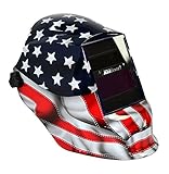 Sellstrom 41200GL-611 Old Glory Graphic Trident Welding Helmet with Impulse MagSense Magnetic Sensin