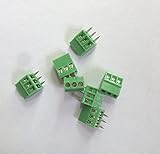 E-Simpo(R) 2.54mm 間隔 3P ビス式 PCB リード線端子, PCBスクリューターミナルブロック, 150V 6A (50)