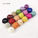 Mamimami Home クリスマスデコレーション ウールフェルトボール 20MM 手作り 生態や自然羊毛 フェルトボール 装飾ビーズ 200個/混合色 （13色以上）