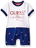 GUESS Baby Boys' Bodysuit True White 6/9M [並行輸入品]