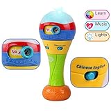 LanLan 2pcs Baby Shaker砂ハンマートイダイナミックRhythm Stick RattlesキッズMusicalパーティーFavor教育玩具カラー