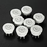 ランフィー　8 個入ピンを 9 ピン基板セラミック真空管ソケット バルブ基本 12AX7 12AU7 ECC83 DIY 部品