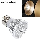 Spevert Energy Saving 4W 110V E27 Base Dimmable LED Spotlight Bulb Polished Ceiling Lamp, Ultra Brig