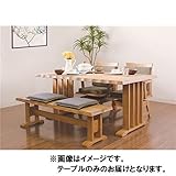 【単品】和風ダイニングテーブル/リビングテーブル 【長方形 幅150cm】 ナチュラル 『伊吹』 木製 ブラッシング加工 生活用品 インテリア 雑貨 インテリア 家具 テーブル ダイニングテーブル 木製、天然木 top1-ds-174845