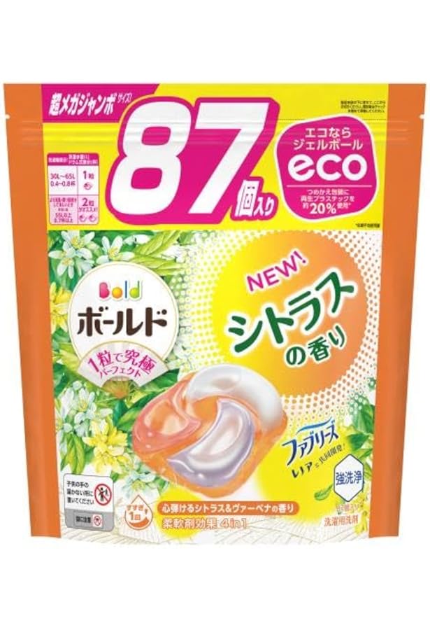 Amazon | P&G ボールド ジェルボール4D シトラス 詰替 超メガジャンボ