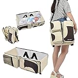 Multi-Functional 3 in 1 Diaper bag - Travel Bassinet - Waterproof Changing Station For Comfort Trave