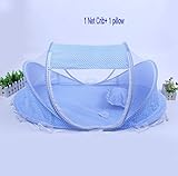 新しいベビーベッドベッド折りたたみベビー乳幼児昆虫ネッティングポータブルベッド折りたたみキッズ子供ベビーベビーベッド睡眠トラベルベッド-B 2PCS