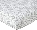 Oliver B Crib Sheet - Dove Grey Trellis by Oliver B [並行輸入品]