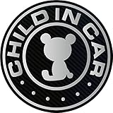 CHILD IN CARマグネット（シルバー）