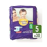赤ちゃん超乾燥サイズ5オムツはパックごとにパック30を運びます (Carrefour) (x 6) - Carrefour Baby Ultra Dry Size 5 Nappies Carry Pa