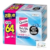 クイックル ワイパー シート 16枚入×4パック 【まとめ買い】 おまけつき 床掃除用具 立体吸着ウェットシート 無香性 香りが残らないタイプ