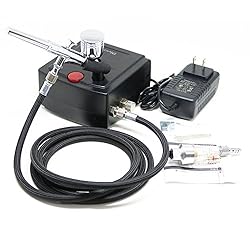 Divent エアブラシ コンプレッサー セット 静音 小型 オイルレス (コンプレッサーセット)