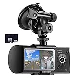 Accfly 2.7" Hign Definition LCD 16GB Car Camcorder DVR Video Recorder Dash-Cam Dual Camera Front Dri