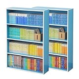 山善(YAMAZEN) (2個組)マンガぴったり本棚カラーボックス CMCR-9060(BL)*2 ブルー