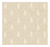 York Wallcoverings AD8180SMP Veranda Textured Fleur De Lis 8-Inch X 10-Inch Wallpaper Memo Sample [並