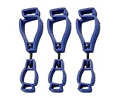 グローブホルダー ブラック 3枚 (青)