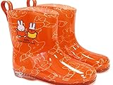 サンマルコ 長靴 60周年記念 ミッフィー総柄 PVCレインブーツ オレンジ 15cm