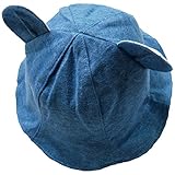 《初夏盛夏対応》(日本製) Pample Mousse(パンプルムース) カチオン天竺耳付き帽子 48cm /BL NO.DP-72604