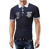 ポロシャツ メンズ 半袖 Dafanet 半袖ポロシャツ メンズ 襟付き カジュアル 英字 プリント カットソー Tシャツ スポーツ 吸水速乾 無地 おしゃれ シンプル 大きいサイズ 通勤通学 プレゼ