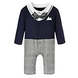 (キッズインタイム)KidsInTime ベビーフォーマル服 男の子 ベビー 結婚式 お誕生日 長袖 カバーオール ベビー服 幼児 写真撮影 法事 発表会 蝶ネクタイ付き フォーマルスーツ 1点セット