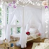 プリンセスお姫様天蓋付カーテン＆ベッドホワイトRB-B5020＆RE-F30G