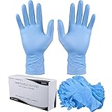 Yescom Set of 1000 Pcs Industrial Powder Free Nitrile Rubber Disposable Gloves Medium AQL-4.0 Blue b