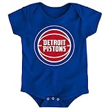 NBA Detroit Pistons Boys – Primaryロゴ半袖クリーパー、ロイヤル、18ヶ月