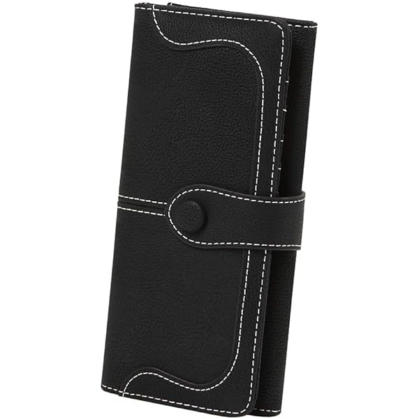 Bijoux De Ja Women’s Denim Money Flap Wallet Wristlet – Blue Jeans Pattern With Multiple Pockets | Clutch Purse For Daily Use