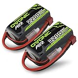 OVONIC 3S 11.1V リポバッテリー 2200mAh 35C 最大から70C Deans コネクター - 2パック 3S ショートパック バッテリー ハイパーパワー付き RCカー 車 RC ボート ドローン 飛行機 クアッドコプター ヘリコプター FPV (2パック)