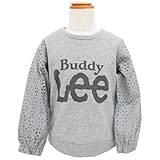 Buddy Lee 長袖 袖レース ミニ裏毛プルオーバー トレーナー (03グレー/100cm)