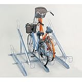 ダイケン　傾斜式サイクルスタンド　KS-F286型（6台用）　280mmピッチ 溶融亜鉛メッキ