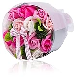 ソープフラワー 創意ブーケトスギフトボックス 誕生日　母の日　記念日　先生の日　バレンタインデー　昇進　転居など最適としてのプレゼント